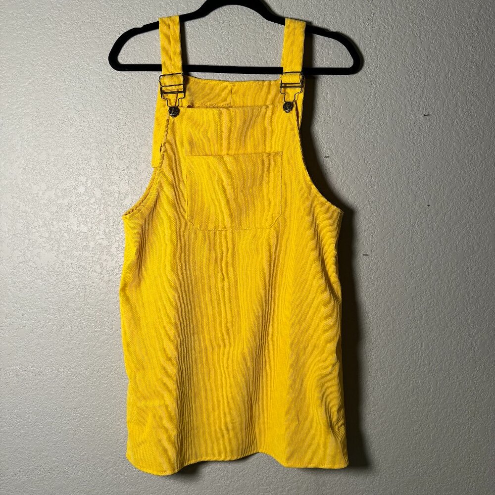 Corduroy Dungaree Dress With Pocket Size Small